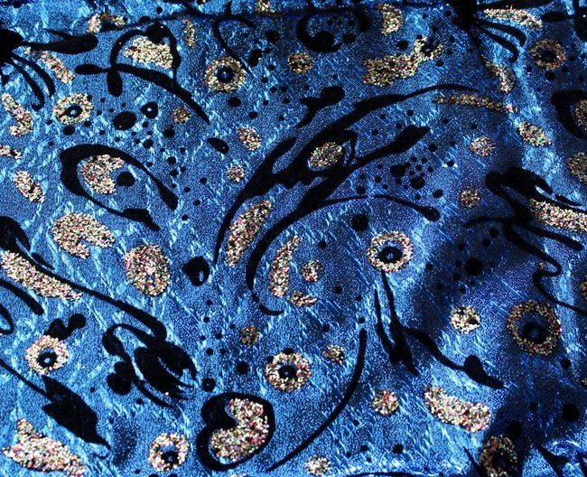 Tessuti: Stoff blau mit Glitter – Nuovo (secondo la descrizione) da Schlatt TG venduto da mavo85