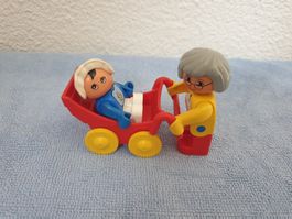 Lego Duplo (I90) Frau mit Kinderwagen & Baby