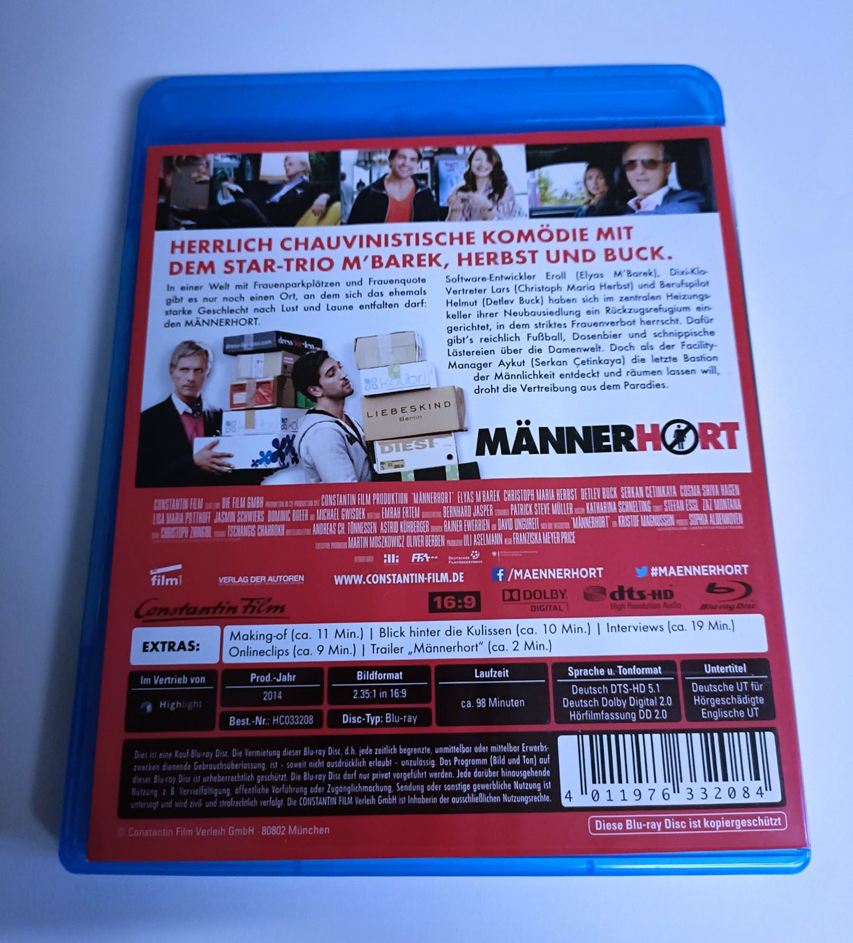 Tutti i DVDs: Männerhort - BLU-RAY – Usato da Köniz venduto da Movieportal007 1