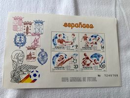 Briefmarken aus Spanien Weltmeisterschaft  1982