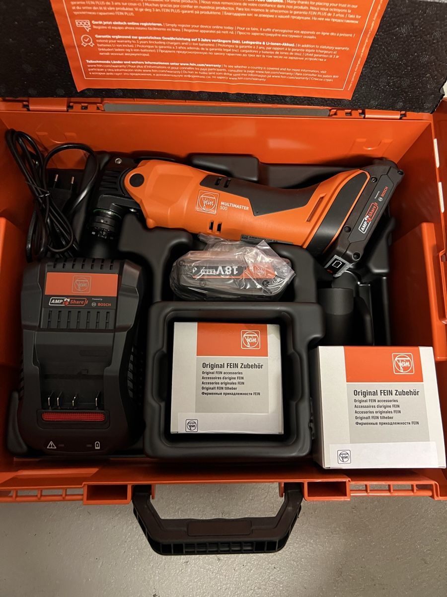 Fein Alle Werkzeuge: Fein 500 MultiMaster – Neu und originalverpackt aus Holziken von 181281 1