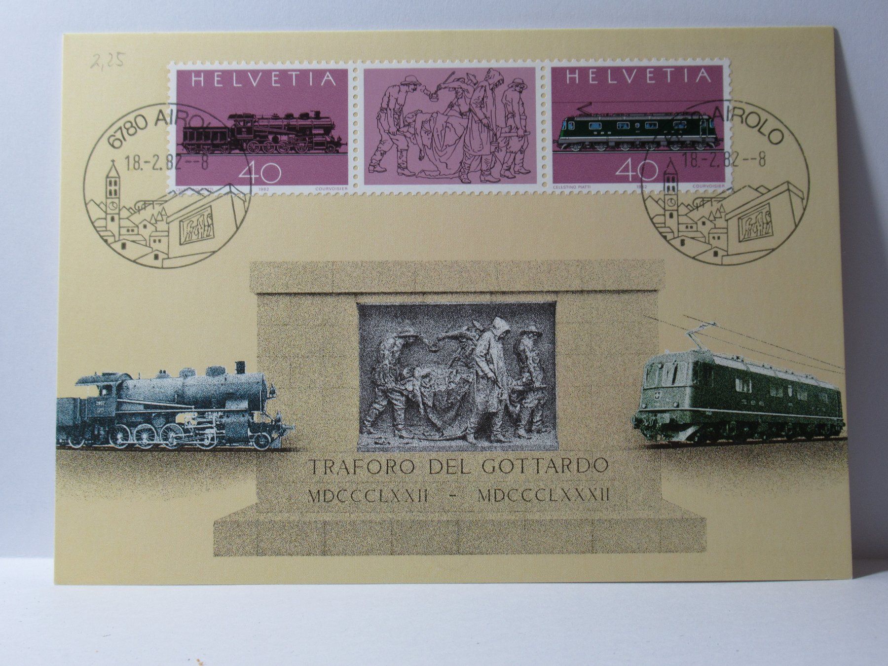 Cartoline postali: Bildpostkarte , 100 Jahre Gotthardbahn – Nuovo (secondo la descrizione) da Grenchen venduto da Bluemchen1900