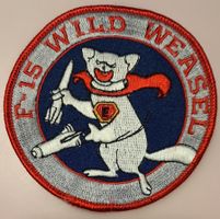 F-15 Wild Weasel Patch, Top Zustand, Sammlerstück, Vintage!