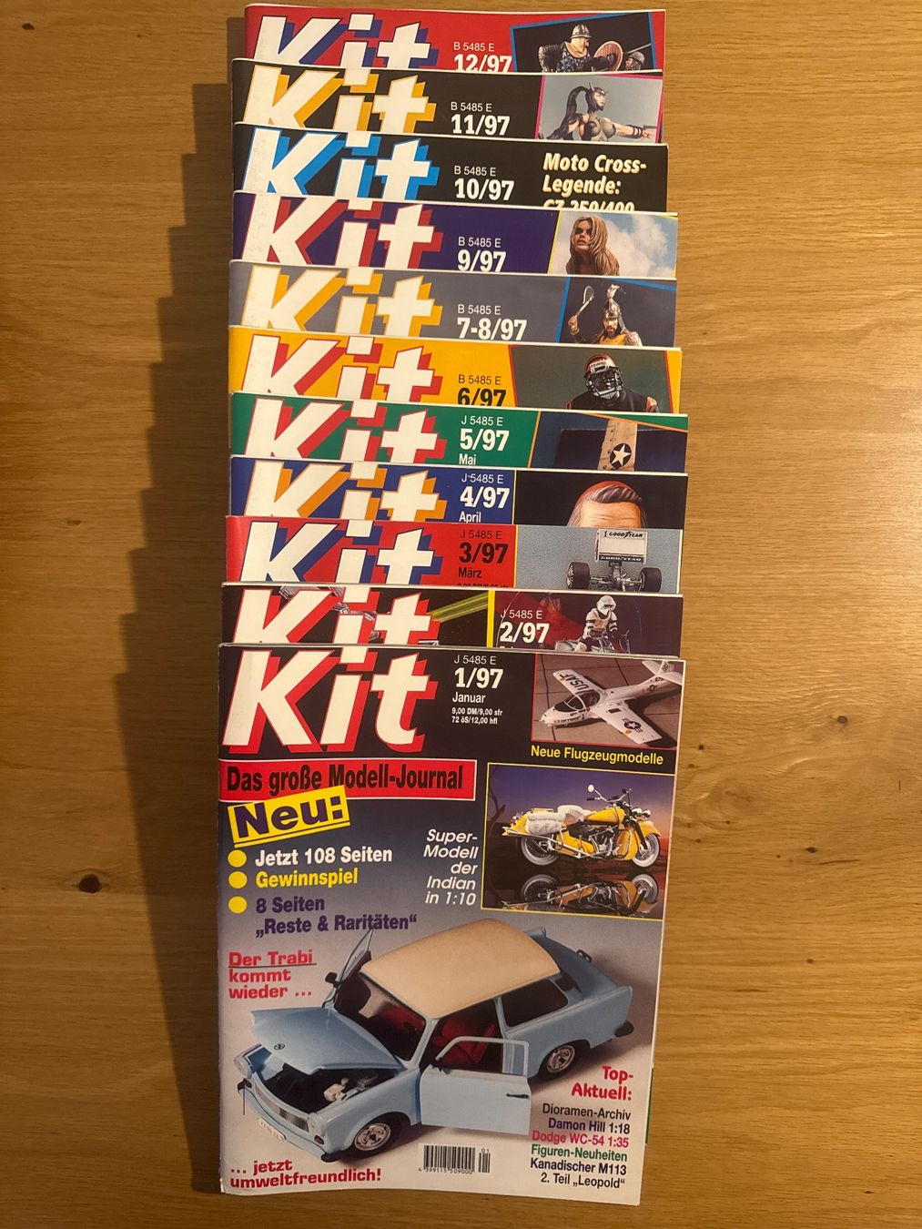 Zeitschriften & Magazine: Kit Modell Magazin 11 Hefte 1997 – Gebraucht aus Rudolfingen von CardsAndMore