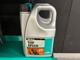 Huile Motorex Top Speed 4T 5W40, bidon moto parfait 4 litres