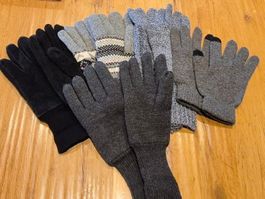 5er SET warme Handschuhe für den Herbst / Winter