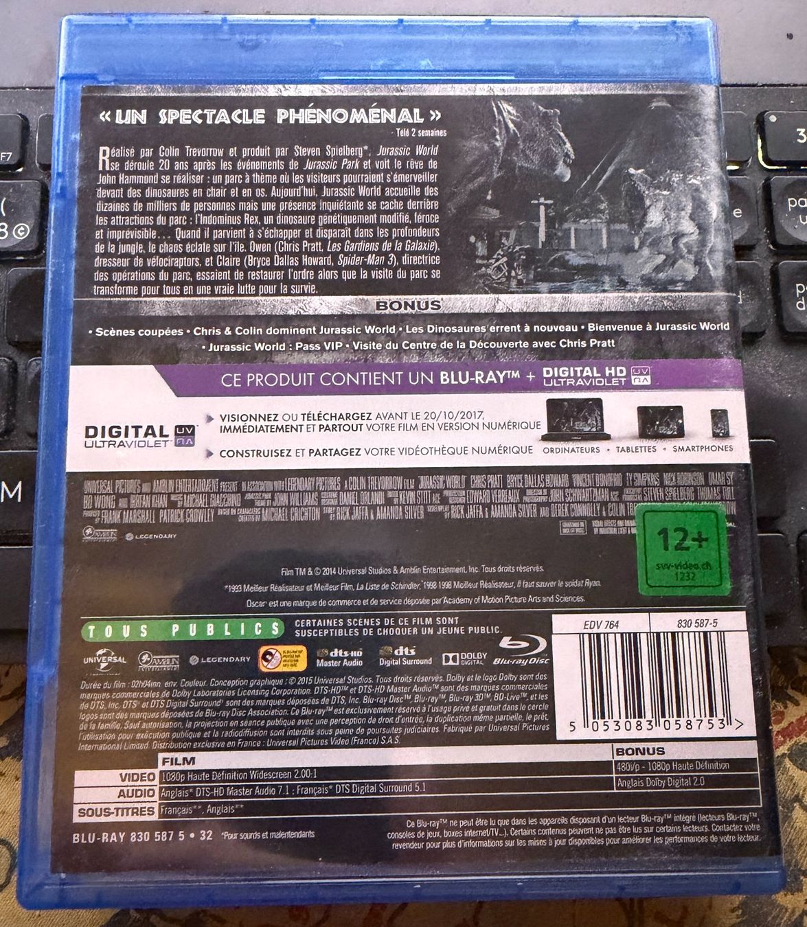 Tutti i DVDs: Blu-ray Jurassic World (2015) – Usato da Semsales venduto da __Florian__ 2