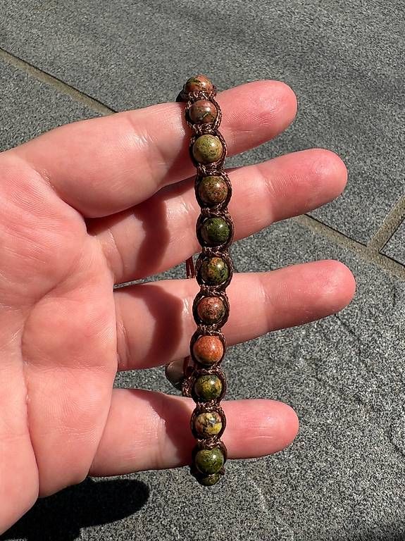 Bracciali & Braccialetti: Bracciale macrame con Unakite  – Usato da Salorino venduto da Ann_db 3