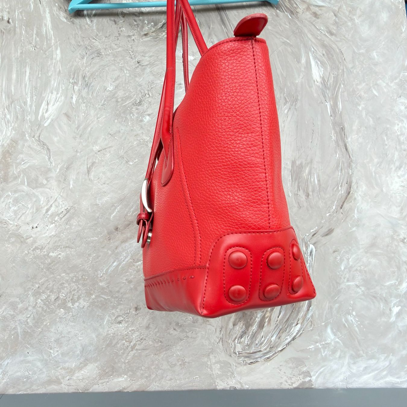Taschen für Damen: Sac Cabas Rouge Boucle Argentée – Gebraucht aus Thônex von BrYu 2