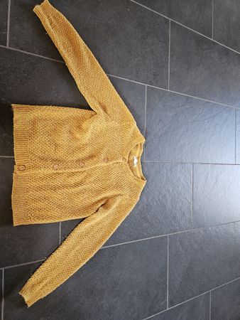 Strickjacke Vertbaudet gelb/gold Grösse 128 cm 