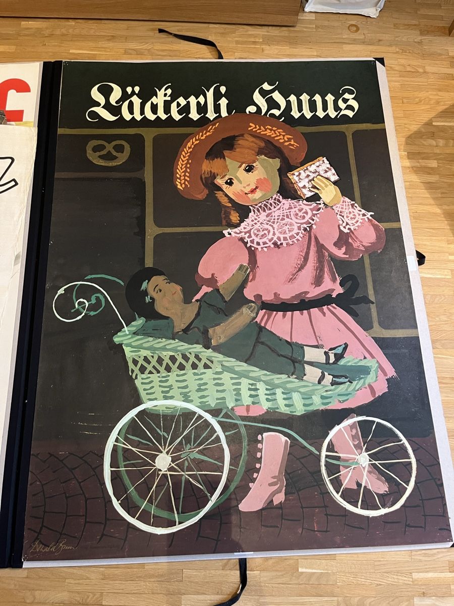 Posters & Illustrations: Original Plakat Basler Läckerli Huus – Neuf (Voir description) à Zürich par Abc_123-689