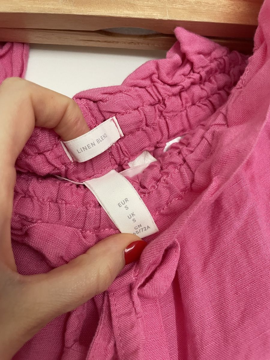 Hosen: Pink Linen Blend Summer Trousers, Size S – Gebraucht aus Zürich von cha_l8t5 2