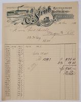 Zofingen 1899 - Mechanische Weberei, C.Strub,Litho Briefkopf