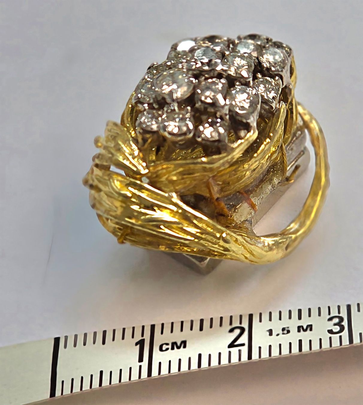 Spille & Fermagli: Diamant Gold Brosche aus Fingerring – Usato da Zürich venduto da adriben 7