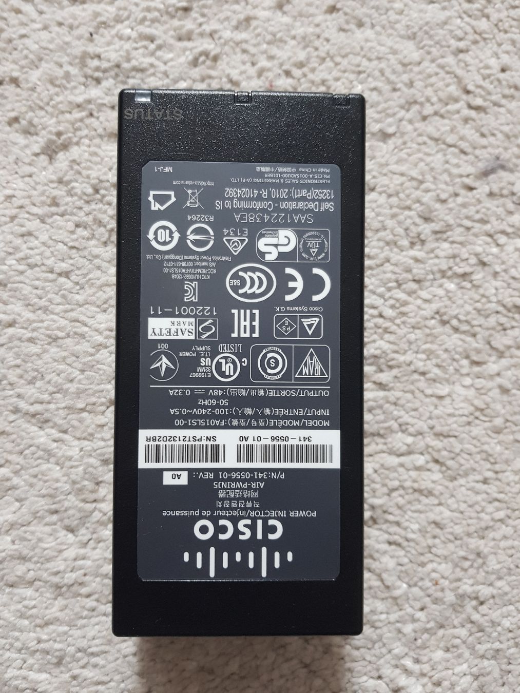 Cisco Caricabatterie: Cisco PoE Power Injector PWRINJ5 – Usato da Gerlafingen venduto da diotech