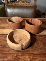 3 kleine Holzschalen