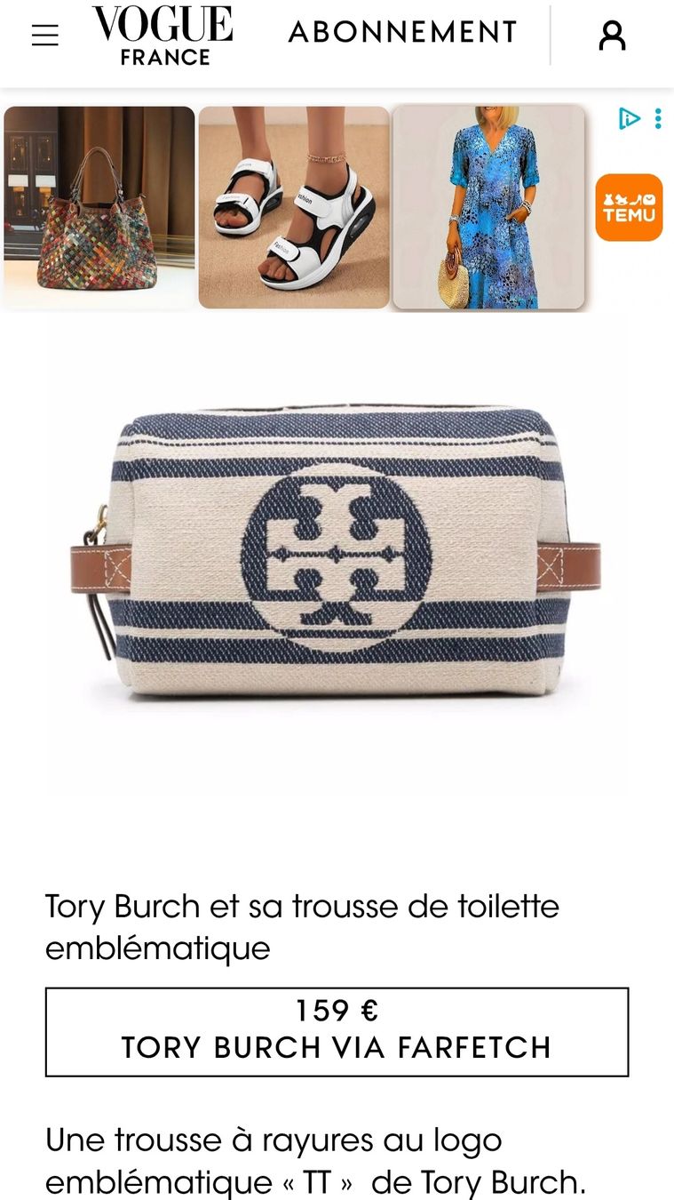 Custodie per cosmetici: trousse cosmétique Tory Burch – Usato da Collombey venduto da Preloveditems 6