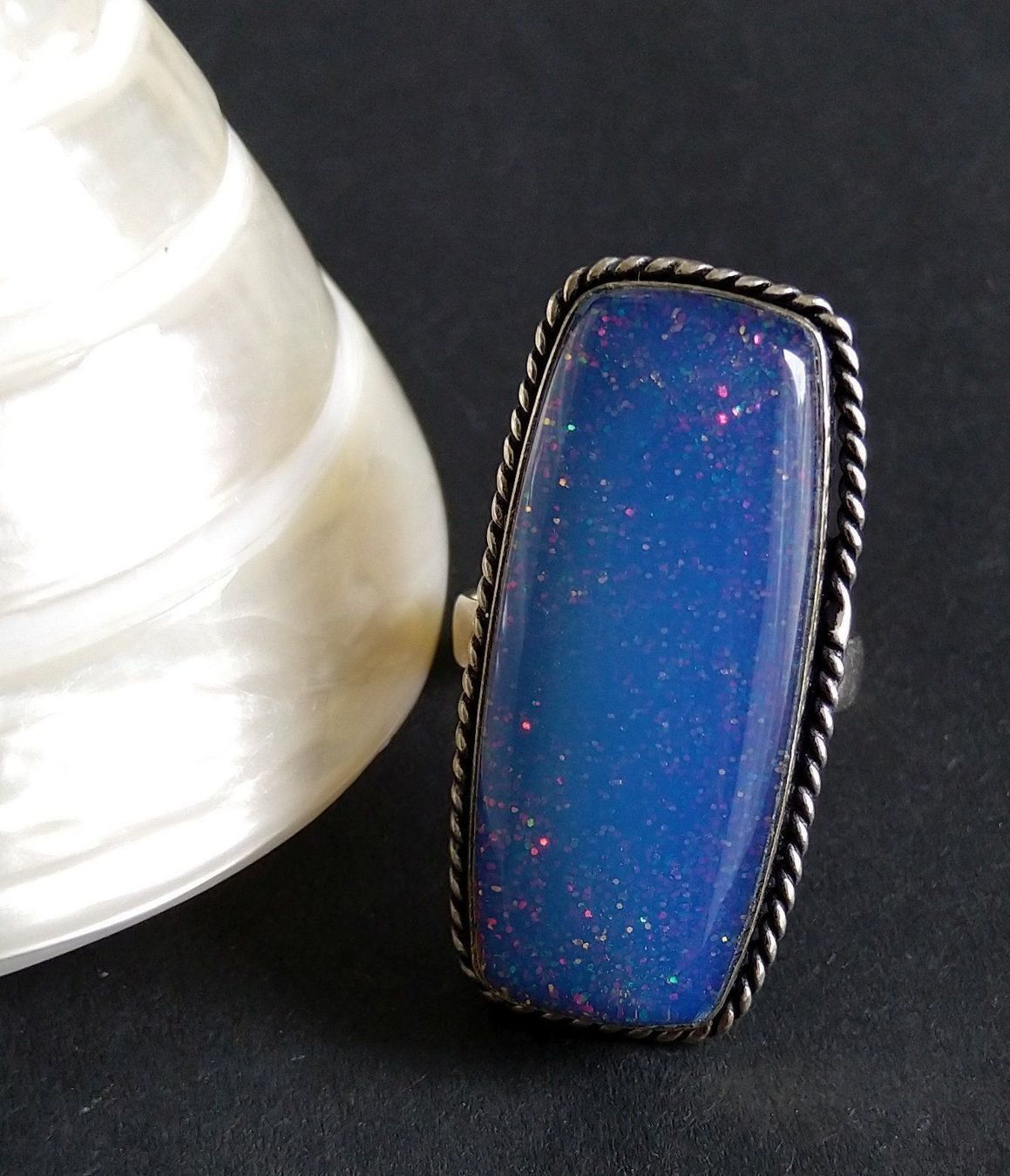 Ringe: GROSSER  RING IN 925 SILBER – Gebraucht aus Romanshorn von BoutiqueA 1