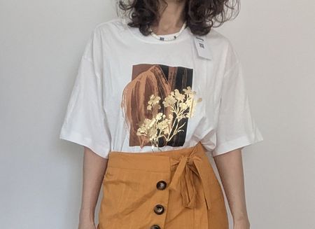 T-Shirt Sinsay weiss Print Grösse XL neu