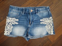 kurze Hose Mädchenhose Jeans Shorts Grösse 152 H&M Mädchen