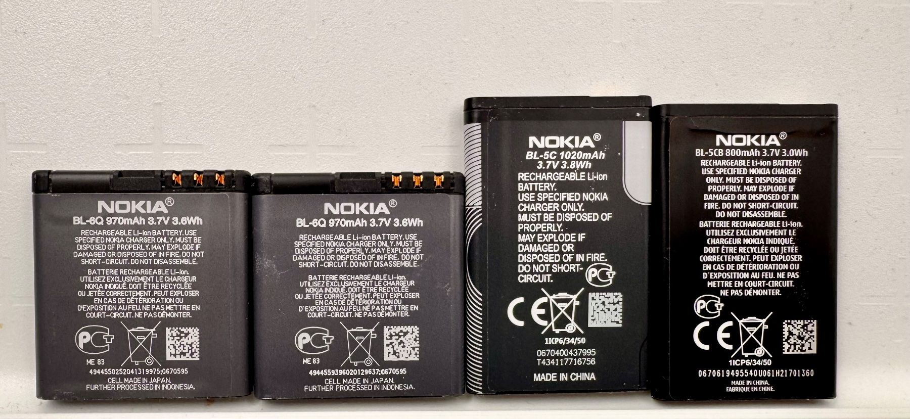 Nokia Accus: 4 Stk. Nokia original Akkus Gebraucht – D'occasion à Hermetschwil-Staffeln par Mobile2013 1