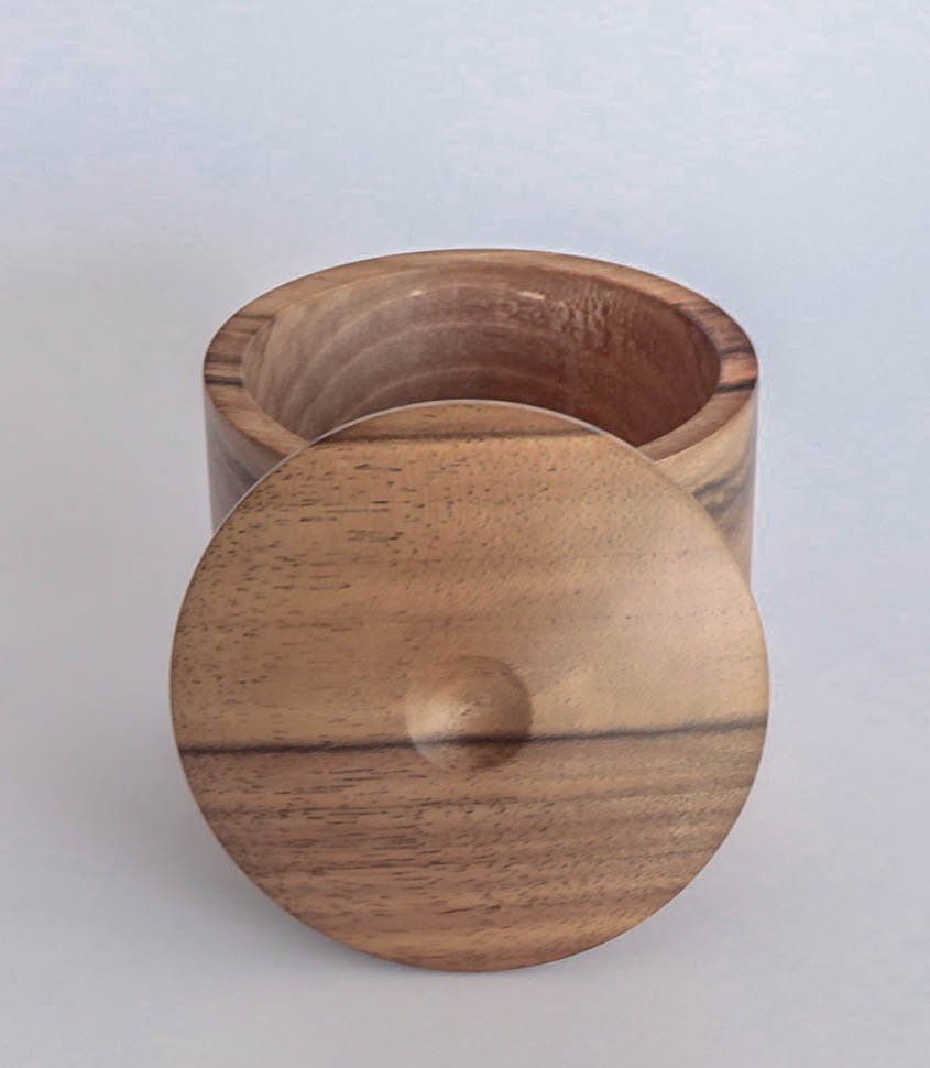Articoli in legno: Holzdose -Nussbaum – Nuovo (secondo la descrizione) da Wil SG venduto da Fischweiher42 2