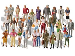 30 FIGUREN FÜR MODELLBAU - PASSAGIERE FIGUREN EISENBAHN 1:43