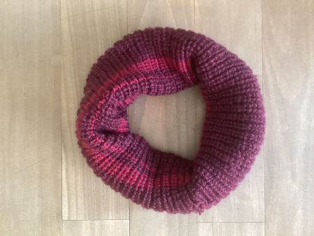 Warmer Strick-Loop/Schlauchschal, bordeaux, neuwertig