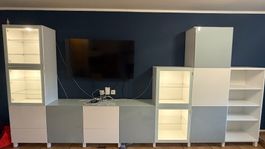 Besta Wohnzimmer wand