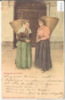 Paysannes du Tessin - Litho