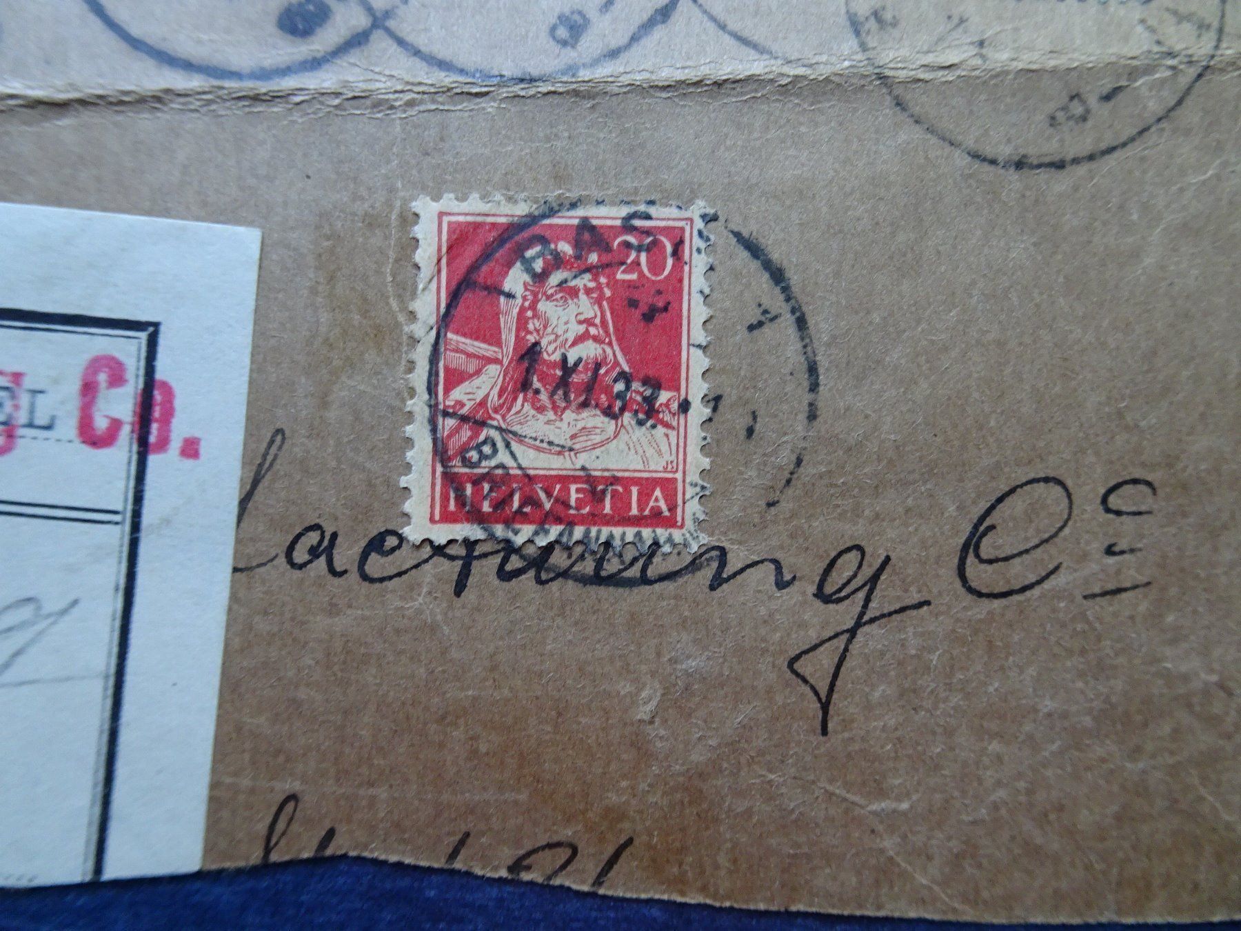 Tutti i francobolli: 1933 Perfin – Usato da Aadorf venduto da Chnorli-Furz 2