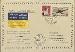 Schweiz 1944 - 25 Jahre Luftpost - Jubiläums-flug