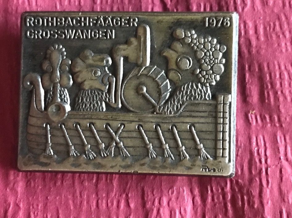 Plaketten & Abzeichen: Rothbachfääger Grosswangen 1976 – Gebraucht aus Itingen von Bebbi6569