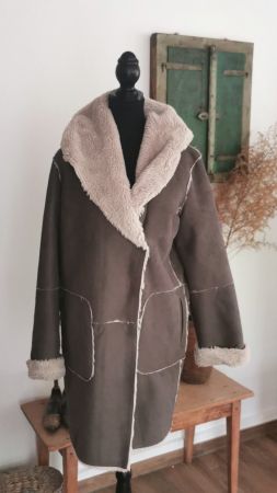 White Label Shearling Mantel Gr. M