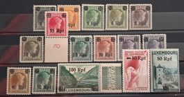 Besetzung Luxemburg Mi-Nr.17-32 Postfrisch