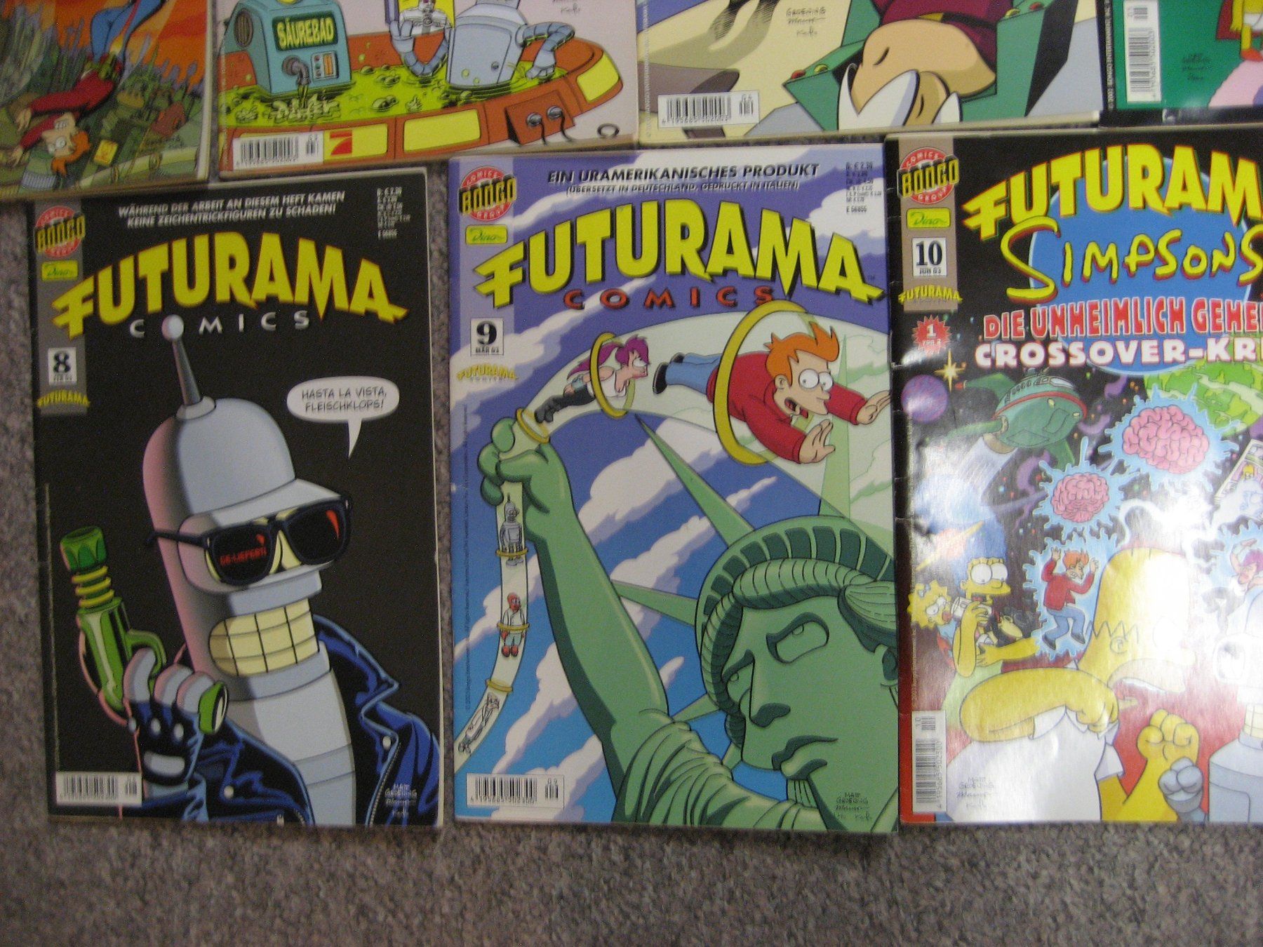 Comics: 9 Futurama Comics – Gebraucht aus Bottighofen von Spiderman61 3