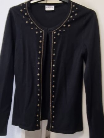Jacke, Strickjacke schwarz Gr. S