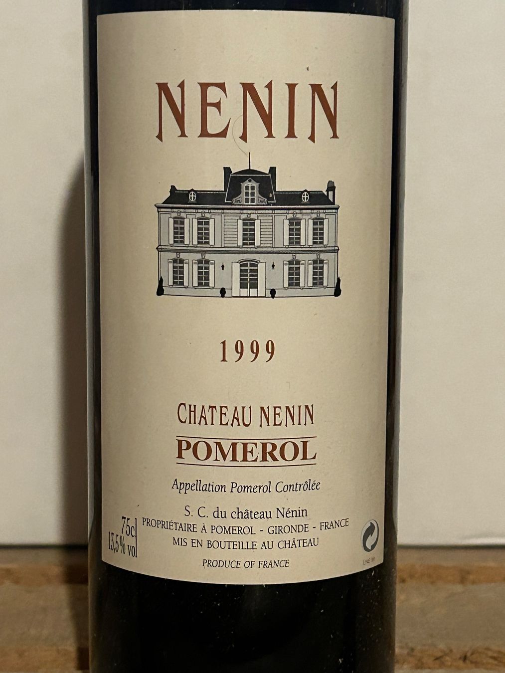 Vino: Château Nenin 1999 Pomerol – Nuovo (secondo la descrizione) da Roche VD venduto da avediscipule 1