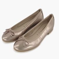 NEU Tamaris Ballerinas, Leder, bronze, Grösse 41