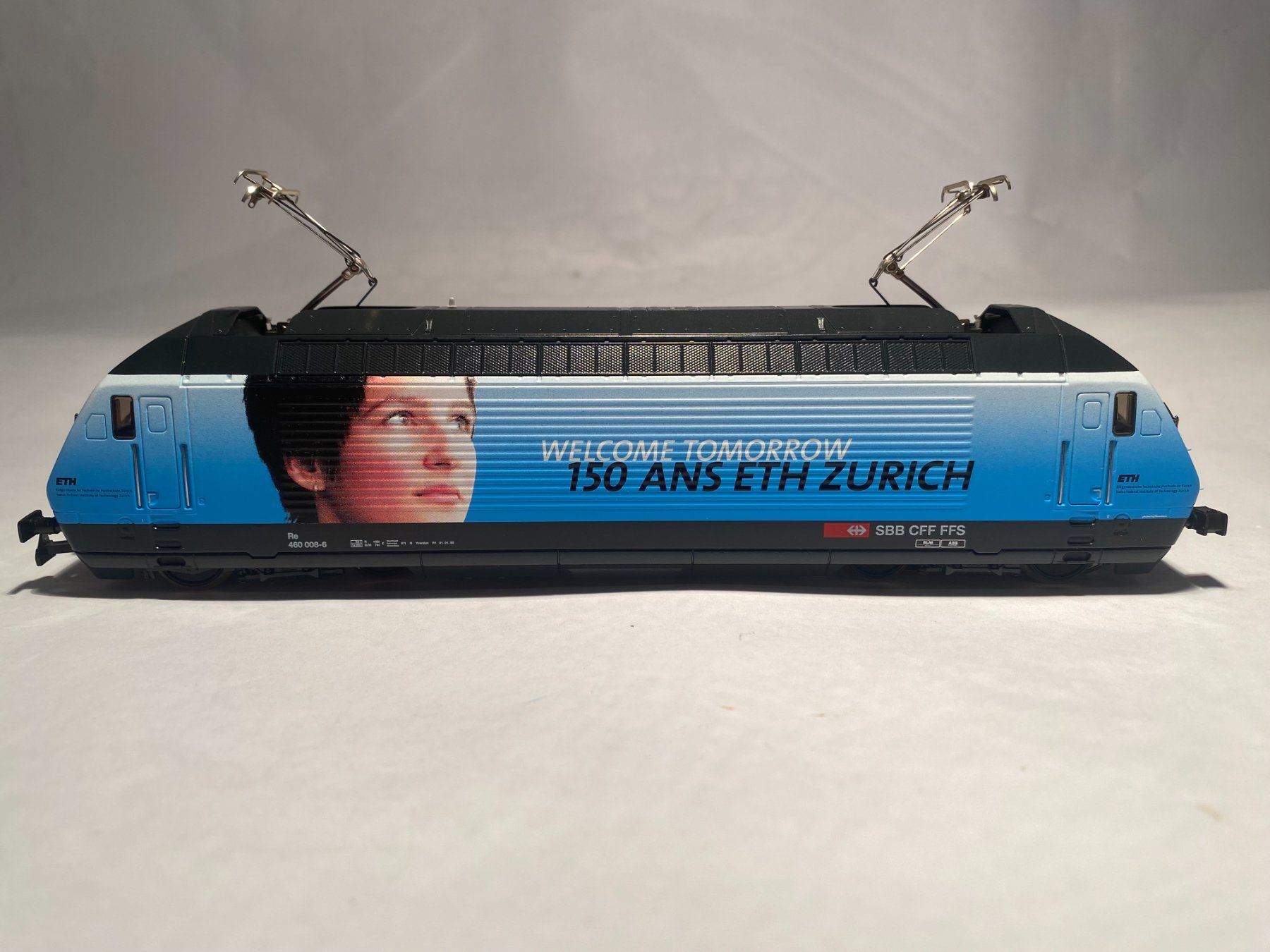 Hag Modellini di ferrovie: HAG E-Lok RE460 SBB "ETH" ,  AC Digital – Usato da Buchrain venduto da Modellbahn11 1