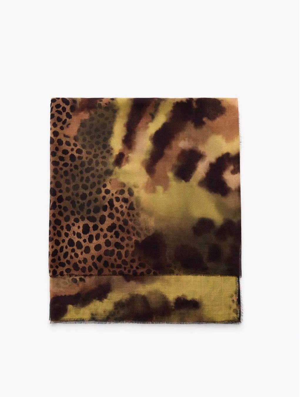 Zara Foulards, Tücher & Schals: NEW Zara Leopard Print Modal Silk Scarf – Neu (gemäss Beschreibung) aus St. Gallen von look-twice