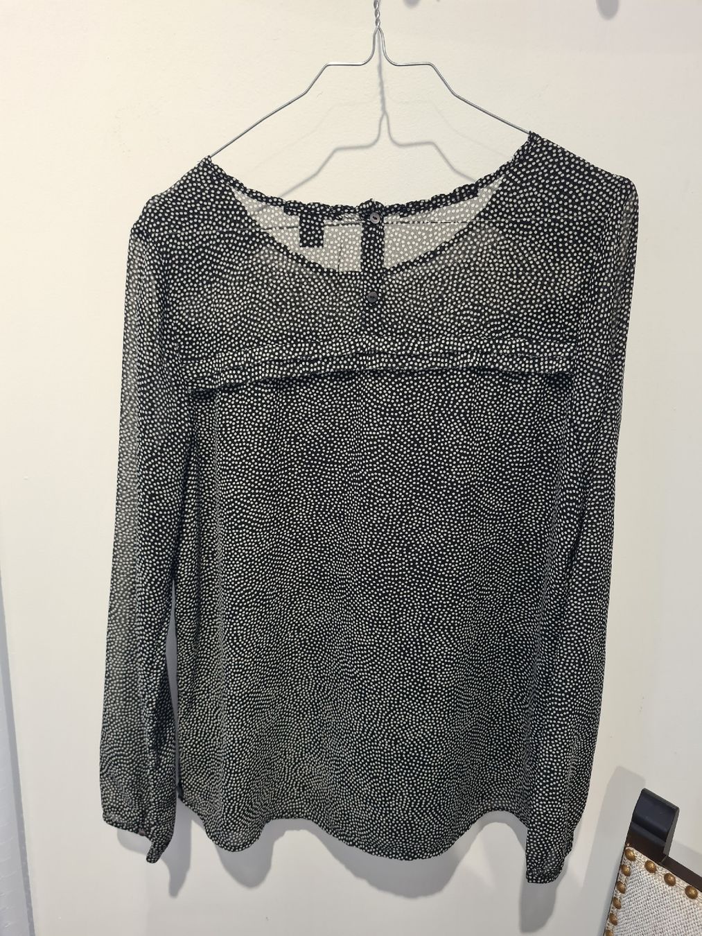 Maison Scotch Camicette: Damen Bluse Maison Scotch Punkte Schwarz Grösse 2  – Usato da Adligenswil venduto da FriedasWelt 2