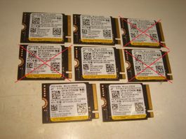 1 stück 256gb 2230 m.2 nvme ssd. gen4x4. under 1000 stunde
