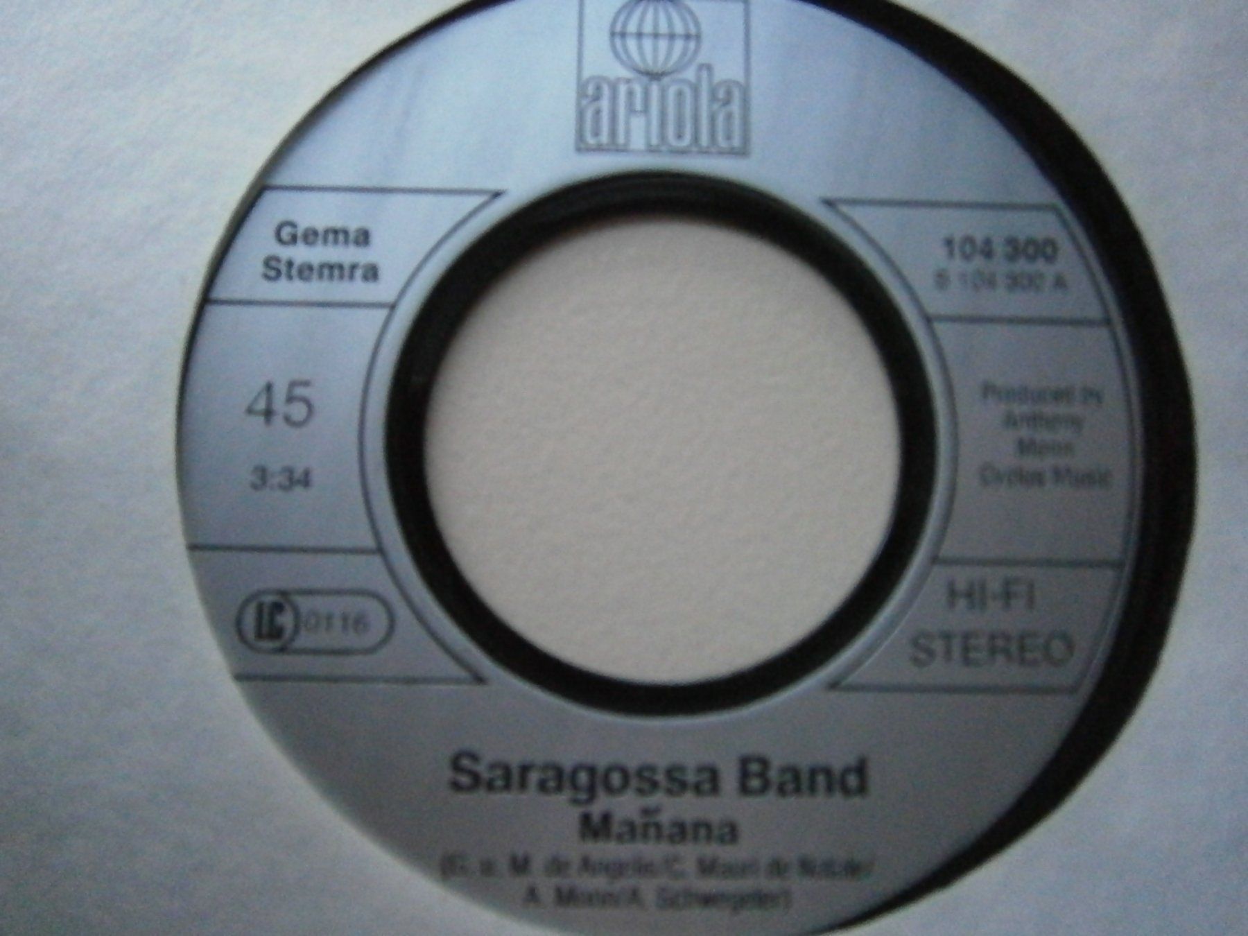 Dischi in vinile: Vinyl-Single Saragossa Band - Manana – Usato da Langenthal venduto da Modo39