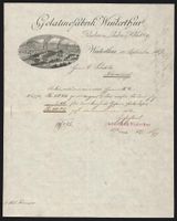 Rechnung Winterthur 1887, Gelatinefabrik