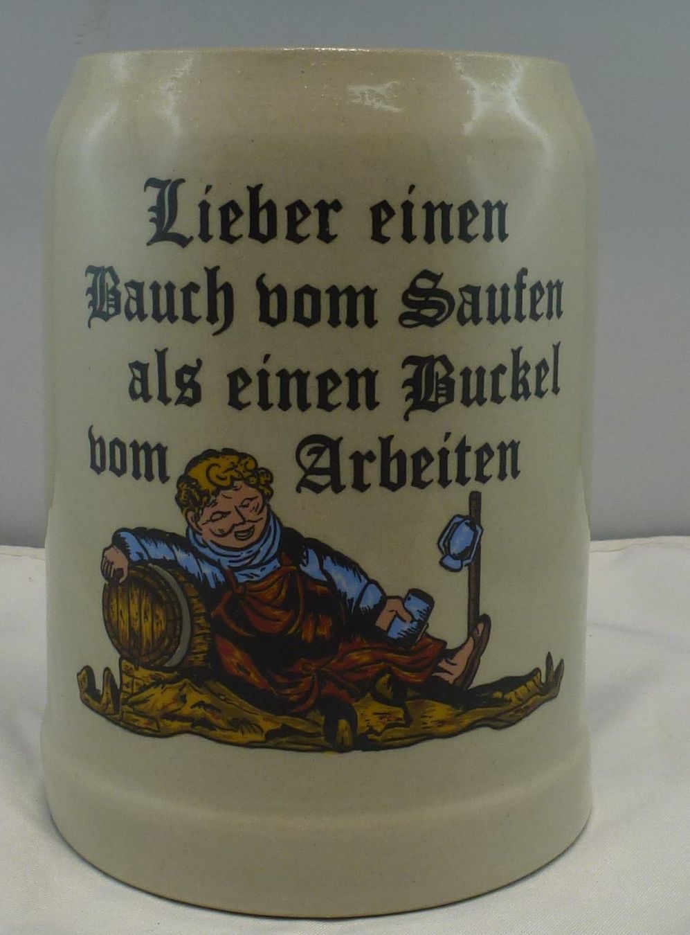 Bicchieri: Bier-Humpen Spruch (Lieber einen Bauch) – Usato da Murgenthal venduto da B.StM 1