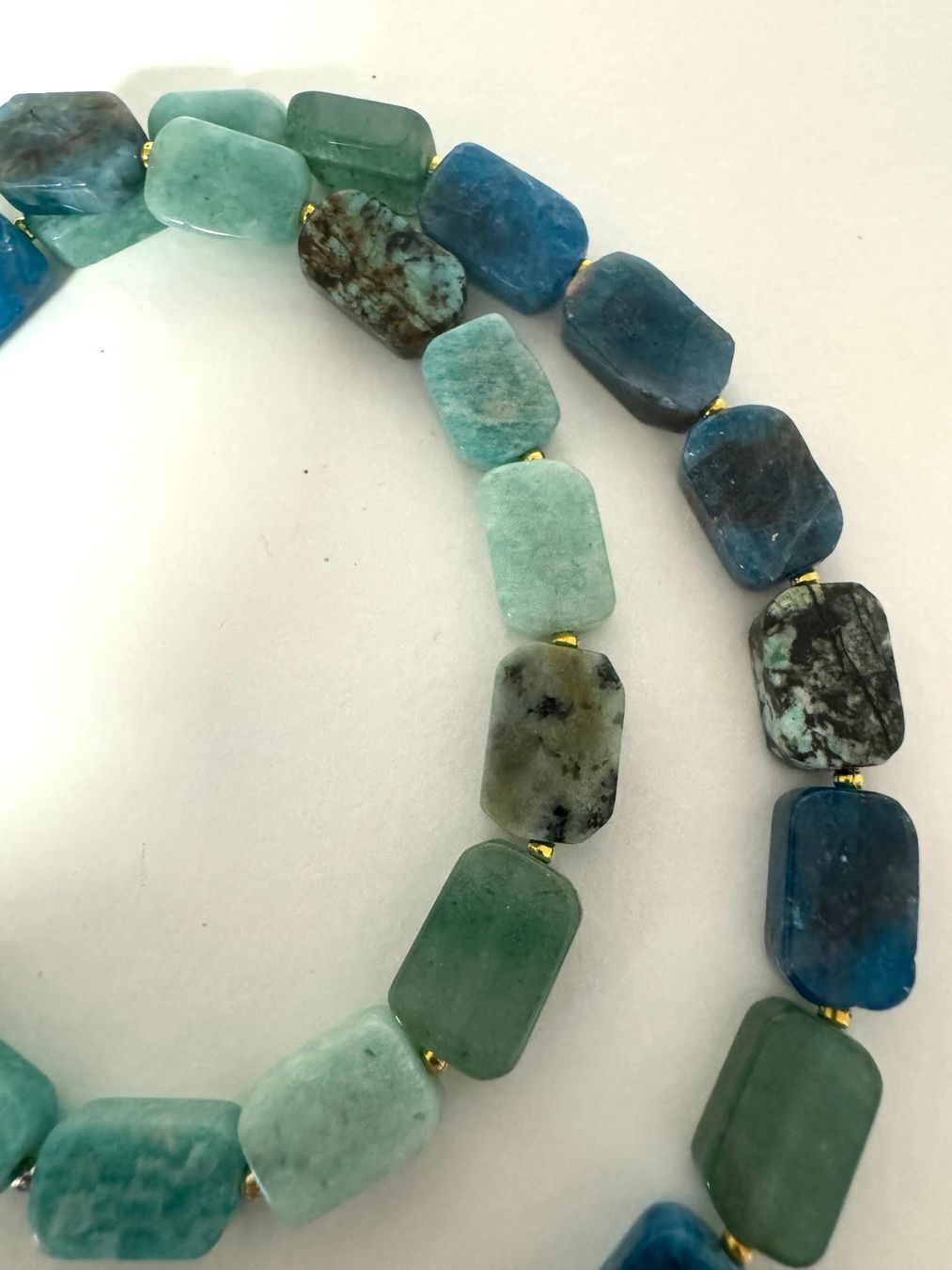 Catenine: Halskette Amazonit, Jade, Afrikanischer-Türkis – Nuovo (secondo la descrizione) da Biberist venduto da tl-schmuck 2