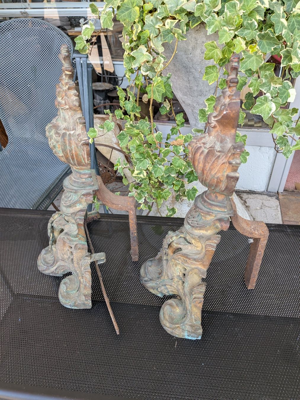 Sculture & Statue: 2 antike Bronze Kaminböcke – Usato da Emmen venduto da Brockofsky 2