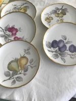 12 Hutschenreuther Dessertteller mit Goldrand