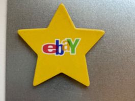 Magnet - étoile jaune eBay vintage collector